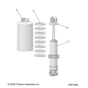 SUSPENSION, SHOCK, FRONT TRACK - S26TLF9FSL (C601584)