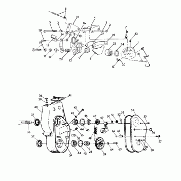 BRAKE and CHAINCASE All Swedish Snowmobiles Less SuperTrak, WideTrak & Lite (4922482248001A)