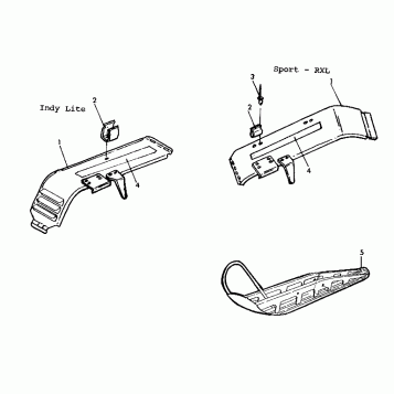 CLUTCH GUARD ASSEMBLY/SKI WELDMENT Swedish Snowmobiles (4922482248011A)