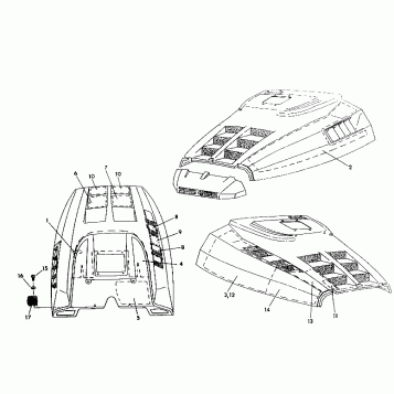 HOOD - FOAM/FOIL 500 SPX (4922552255010A)