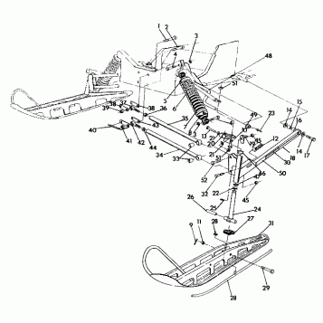 FRONT SUSPENSION and SKI 500 SPX (4922552255013A)