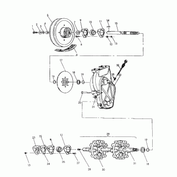 CHAINCASE ASSEMBLY 500 SPX (4922552255021A)