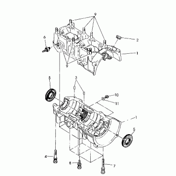 CRANKCASE 500 SPX (4922552255035A)