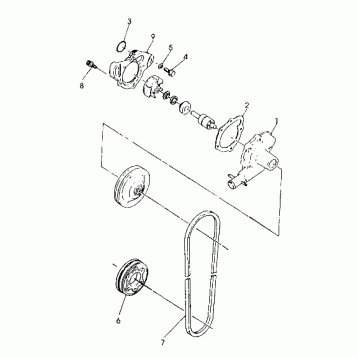 WATER PUMP 500 SPX (4922552255038A)