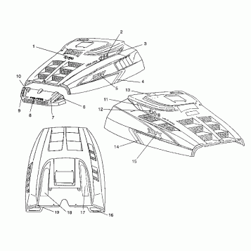 HOOD - DECALS 440 / 0930760 and 440 SKS / 0930560 (4922932293007A)