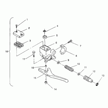 MASTER CYLINDER ASSEMBLY 440 / 0930760 and 440 SKS / 0930560 (4922932293010A)