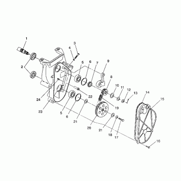 CHAINCASE ASSEMBLY 440 / 0930760 and 440 SKS / 0930560 (4922932293017A)