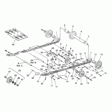 SUSPENSION ASSEMBLY 440 SKS / 0930560 (4922932293020A)