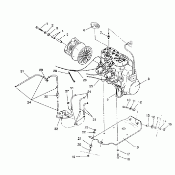 ENGINE MOUNTING 440 / 0930760 and 440 SKS / 0930560 (4922932293025A)