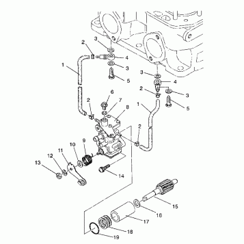 OIL PUMP ASSEMBLY 440 / 0930760 and 440 SKS / 0930560 (4922932293034A)