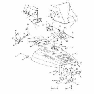 HOOD ASSEMBLY SPORT / 0930443 (4922942294005A)