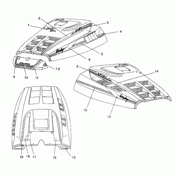 HOOD - DECALS SPORT / 0930443 (4922942294007A)