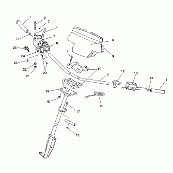 STEERING - HANDLEBAR ASSEMBLY SPORT / 0930443 (4922942294013A)
