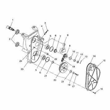 CHAINCASE ASSEMBLY SPORT / 0930443 (4922942294016A)