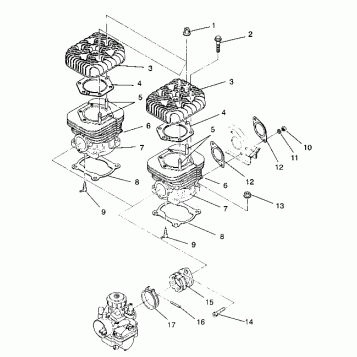 CYLINDER ASSEMBLY SPORT / 0930443 (4922942294027A)
