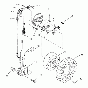 MAGNETO ASSEMBLY SPORT / 0930443 (4922942294032A)