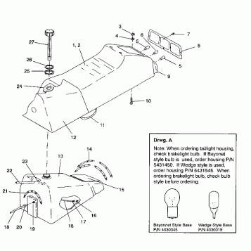 SEAT and GAS TANK ASSEMBLY CLASSIC / 0930864 (4922952295004A)