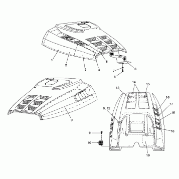 HOOD - FOAM/FOIL CLASSIC / 0930864 and  CLASSIC TOURING / 0930865 (4922952295012A)