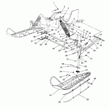 FRONT SUSPENSION and SKI CLASSIC / 0930864 and  CLASSIC TOURING / 0930865 (4922952295015A)