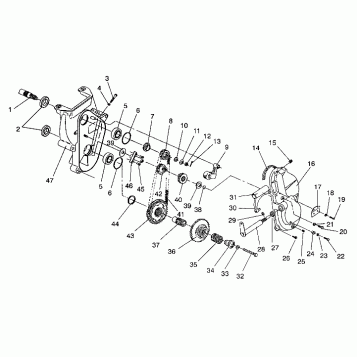 CHAINCASE ASSEMBLY CLASSIC TOURING / 0930865 (4922952295022A)