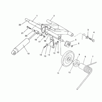 REAR TORQUE ARM ASSEMBLY CLASSIC / 0930864 and  CLASSIC TOURING / 0930865 (4922952295028A)