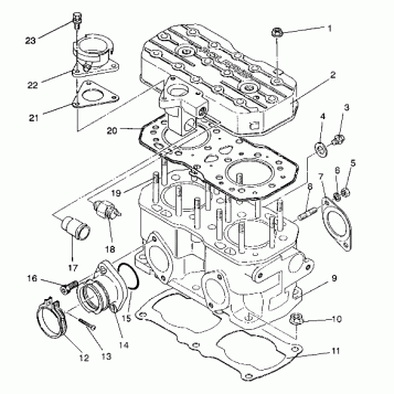 CYLINDER ASSEMBLY CLASSIC / 0930864 and  CLASSIC TOURING / 0930865 (4922952295035A)