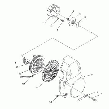 RECOIL STARTER ASSEMBLY CLASSIC / 0930864 and  CLASSIC TOURING / 0930865 (4922952295042A)