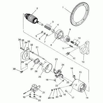 STARTING MOTOR ASSEMBLY CLASSIC TOURING / 0930865 (4922952295043A)