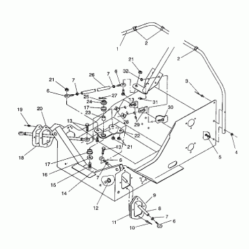 STEERING ASSEMBLY 500 EFI / 0930674 and  500 EFI SKS / 0930574 (4922962296015A)