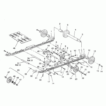 SUSPENSION ASSEMBLY 500 EFI SKS/0930574 (4922962296020A)