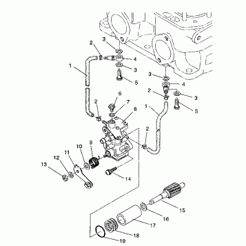 OIL PUMP ASSEMBLY 500 EFI / 0930674 and  500 EFI SKS / 0930574 (4922962296035A)