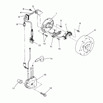 MAGNETO ASSEMBLY 500 EFI/0930674 and  500 EFI SKS/0930574 (4922962296036A)
