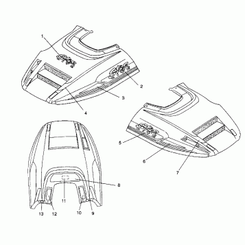 HOOD - DECALS STARLITE/0933427 (4922972297008A)