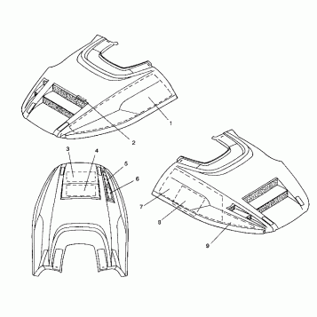 HOOD - FOAM/FOIL LITE/0933433,STARLITE/0933427 and  LITE DELUXE/0933431 (4922972297009A)