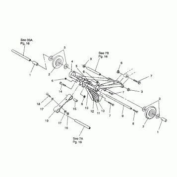 FRONT TORQUE ARM ASSEMBLY LITE/0933433,STARLITE/0933427 and  LITE DELUXE/09 (4922972297017A)