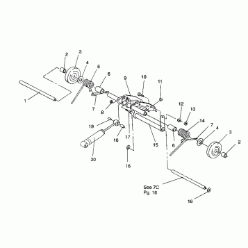 REAR TORQUE ARM ASSEMBLY LITE/0933433,STARLITE/0933427 and  LITE DELUXE/093 (4922972297018A)