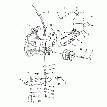 ENGINE MOUNTING LITE/0933433 and  LITE DELUXE/0933431 (4922972297021A)