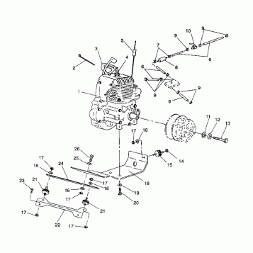 ENGINE MOUNTING STARLITE/0933427 (4922972297022A)