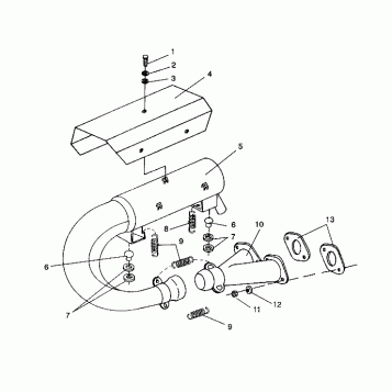 EXHAUST SYSTEM LITE/0933433 and  LITE DELUXE/0933431 (4922972297023A)