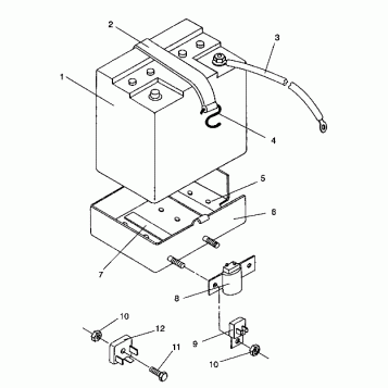 BATTERY BOX ASSEMBLY LITE DELUXE/0933431 (4922972297027A)