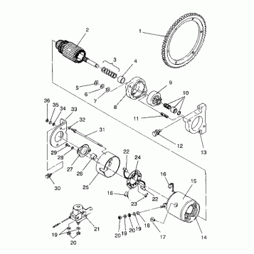 STARTING MOTOR ASSEMBLY LITE DELUXE/0933431 (4922972297043A)