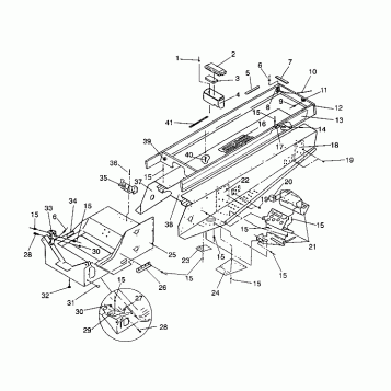 TUNNEL ASSEMBLY WIDETRAK / 0932064 (4922982298001A)