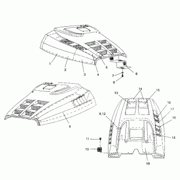 HOOD - FOAM/FOIL WIDETRAK / 0932064 (4922982298008A)