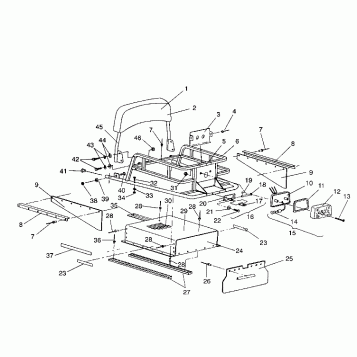 RACK and TUNNEL EXTENSION ASSEMBLY WIDETRAK / 0932064 (4922982298010A)