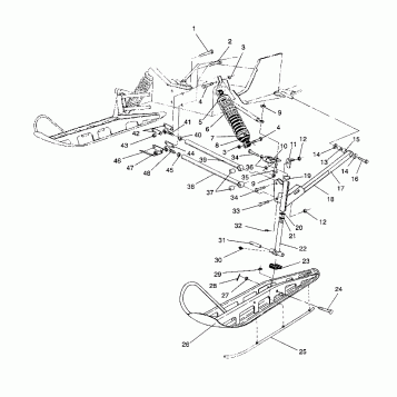 FRONT SUSPENSION and SKI WIDETRAK / 0932064 (4922982298011A)