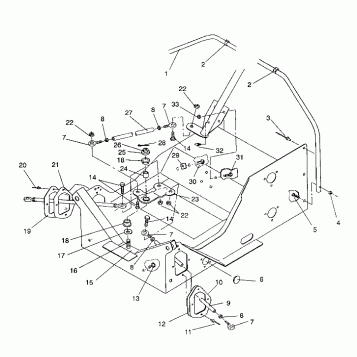 STEERING ASSEMBLY WIDETRAK / 0932064 (4922982298014A)