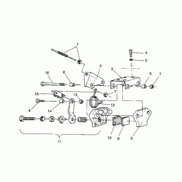 BRAKE ASSEMBLY WIDETRAK / 0932064 (4922982298016A)