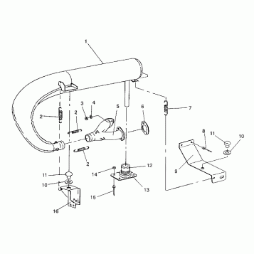 EXHAUST SYSTEM WIDETRAK / 0932064 (4922982298026A)