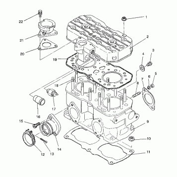 CYLINDER ASSEMBLY WIDETRAK / 0932064 (4922982298031A)