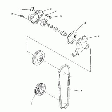 WATER PUMP WIDETRAK / 0932064 (4922982298032A)
